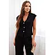 Women's black set with vest and wide trousers Anda 32001