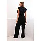 Women's black set with vest and wide trousers Anda 32001