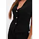 Women's black set with vest and wide trousers Anda 32001
