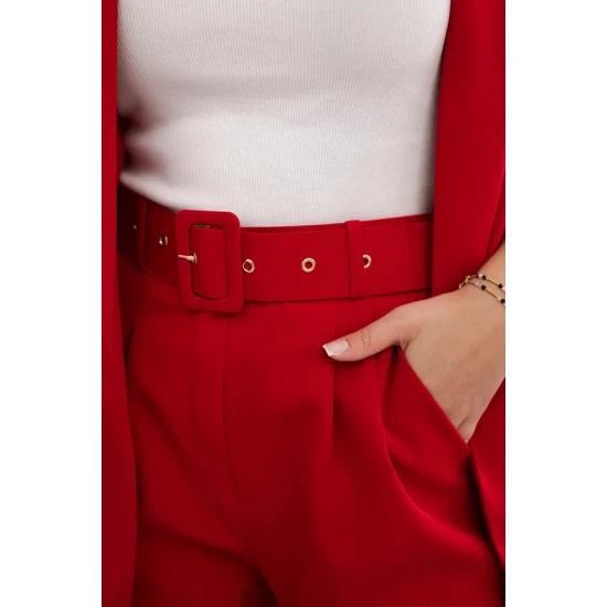 Elegants dāmu komplekts sarkanā krāsā Silva Sieviešu uzvalki