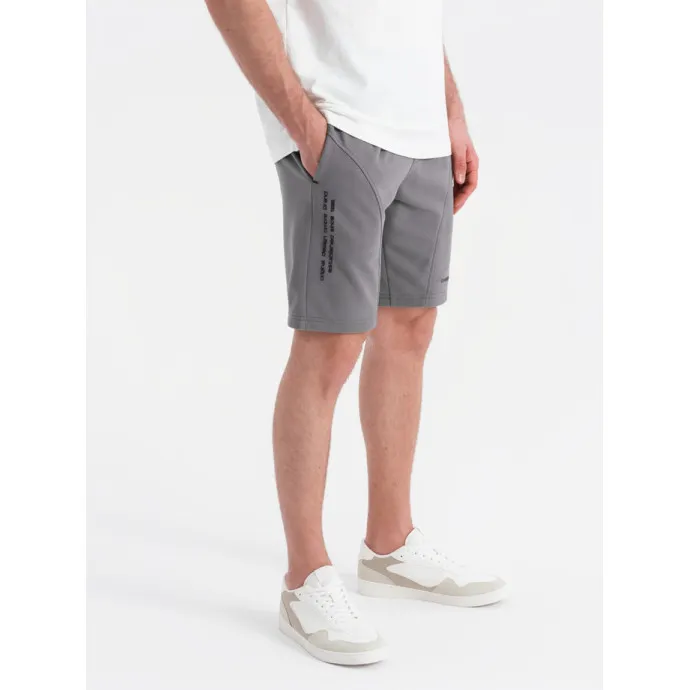 Vīriešu pelēkie šorti Sport V3 OM-SRSK-0138