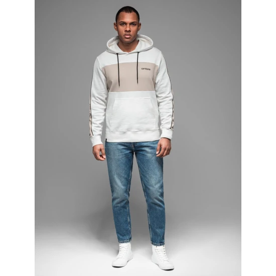 Vīriešu balts džemperis Edman V1 OM-SSNZ-0225