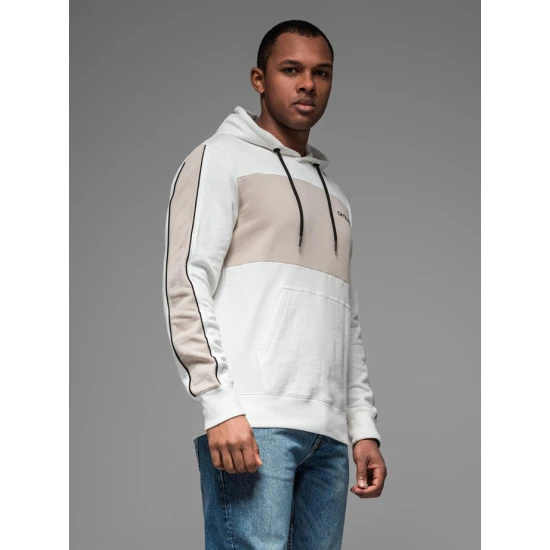 Vīriešu balts džemperis Edman V1 OM-SSNZ-0225