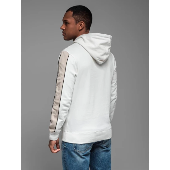 Vīriešu balts džemperis Edman V1 OM-SSNZ-0225