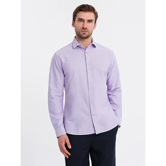 Vīriešu violets krekls Adrian V2 OM-SHOS-0183