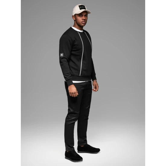 Vīriešu melns džemperis Anum Džemperi