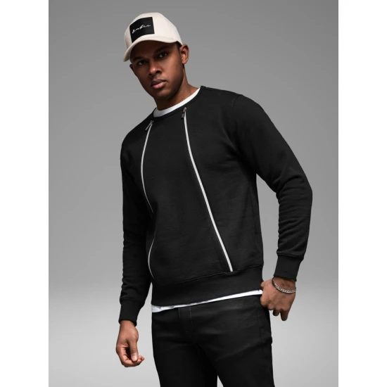 Vīriešu melns džemperis Anum Džemperi