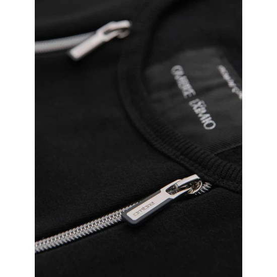 Vīriešu melns džemperis Anum Džemperi