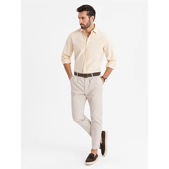 Vyriški geltonos spalvos marškiniai Adrian V3 OM-SHOS-0183