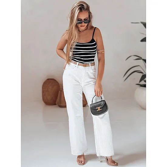 Sieviešu melni svītraini plakanas formas stripes Strip RY2900