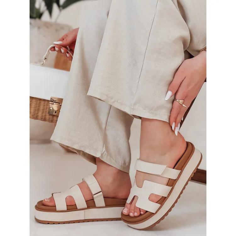 Sieviešu Flip Flip Flops in brūna ZY0866