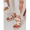 Sieviešu Flip Flip Flops in brūna ZY0866