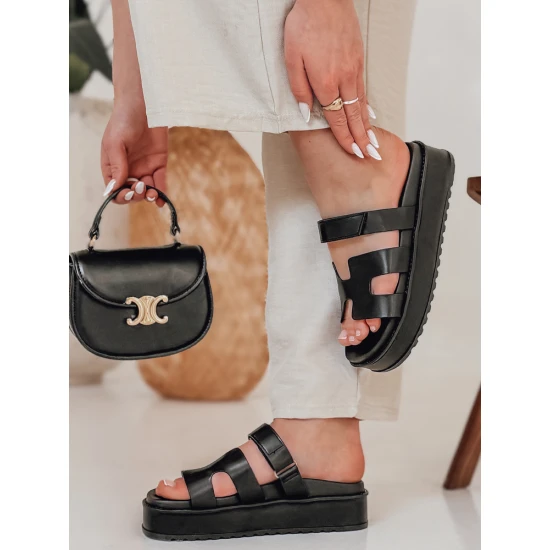 Sieviešu Flip Flip Flops in melna ZY0867