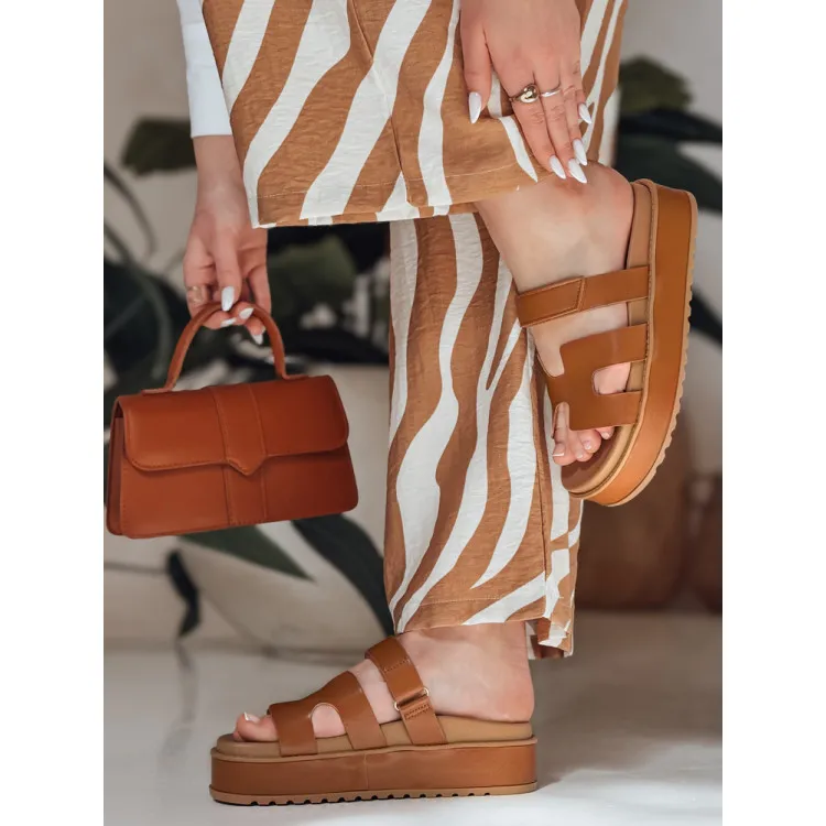 Sieviešu brūnas flip flops Flip ZY0868