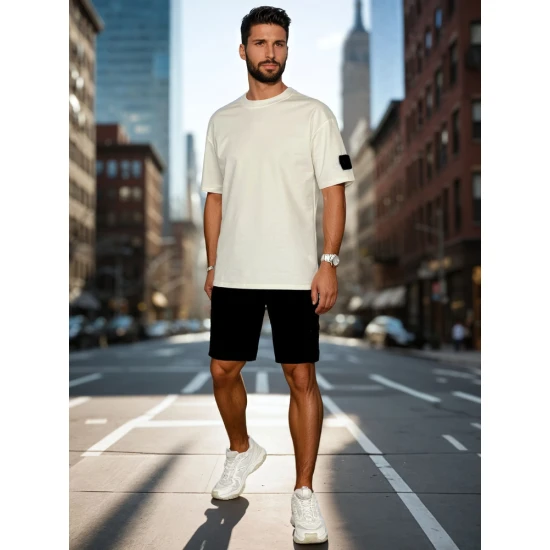 Vīriešu balts komplekts Summer Sporta tērpi