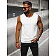 Sleeveless white men's t-shirt Look JS/99001