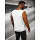 Sleeveless white men's t-shirt Look JS/99001