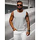 Varrukateta helehall meeste t-särk Look JS/99001