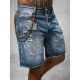 Vīriešu zili džinsa šorti Aldan O/VIP/2412