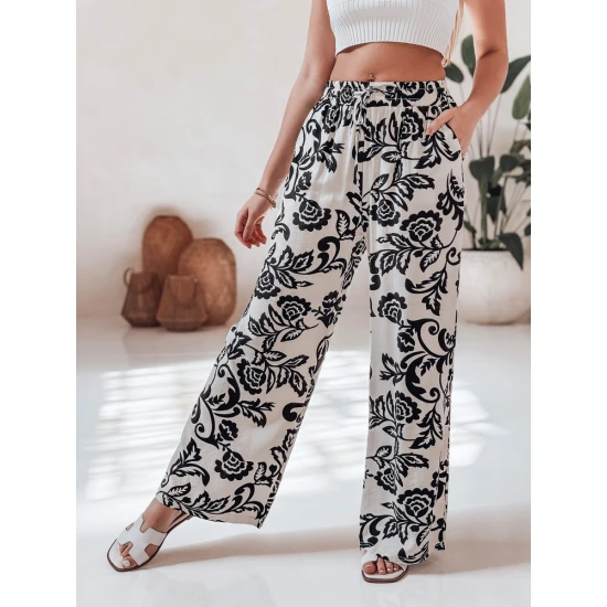 Sieviešu melnas bikses Flower UY2658