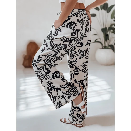 Sieviešu melnas bikses Flower UY2658