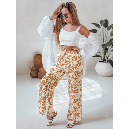 Sieviešu brūnas bikses Flower UY2657