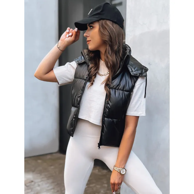 Melna spīdīga veste Osin TY3706