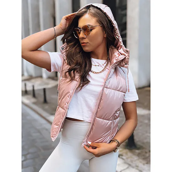 Rozā spīdīga veste Osin TY3705