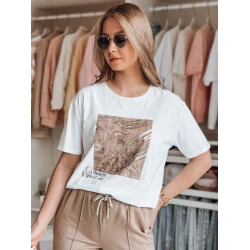 Sieviešu balts T-krekls Nivi