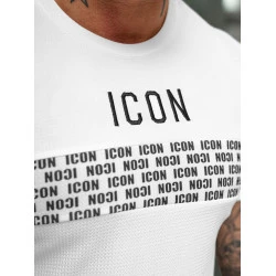 Vīriešu balts T-krekls Icon2