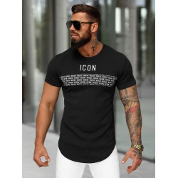 Vīriešu melns T-krekls Icon2