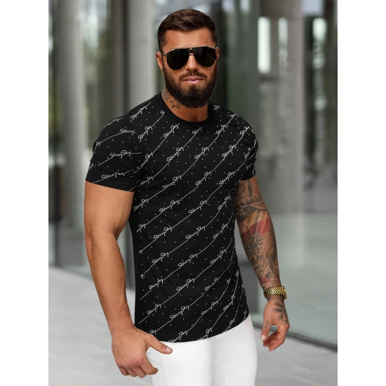 Vīriešu melns t-krekls Stary