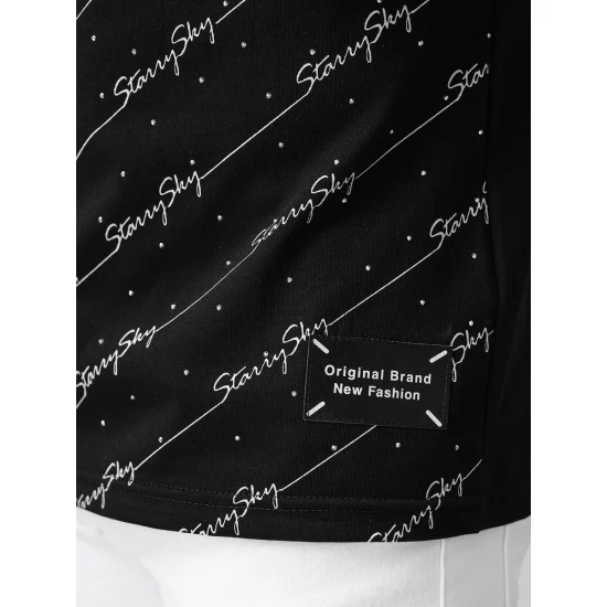 Vīriešu melns t-krekls Stary