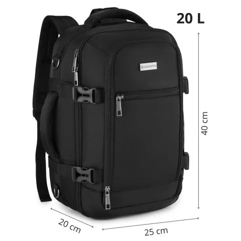 Izpētīt Melna ceļojumu mugursoma ZG920