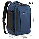 Blue Airplane Travel Backpack ZG925
