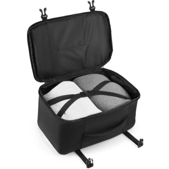 Melna lidmašīnas ceļojuma mugursoma ZG926