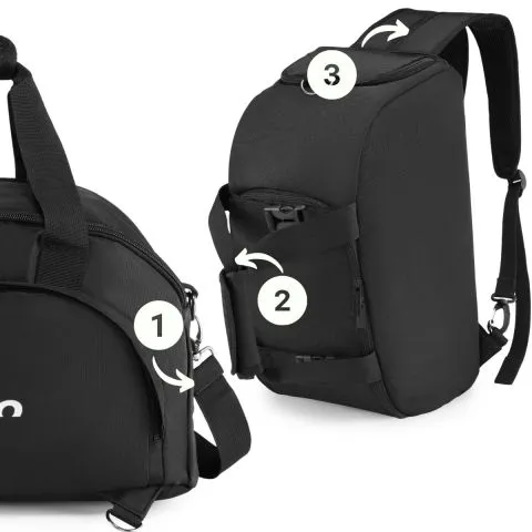 Melna 2in1 soma un mugursoma Perfect ZG934