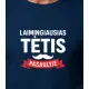 Tumši zils Happy Daddy T-krekls (balts) PK4006