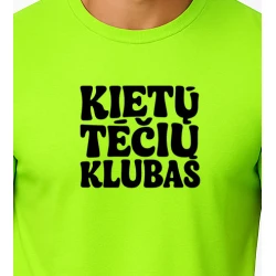 Vīriešu neona zaļš T-krekls Cool Dad (melns)