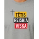 Gaiši pelēks T-krekls Tētis nozīmē visu PK4008
