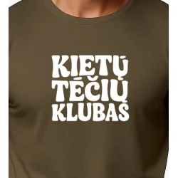 Vīriešu haki krāsas T-krekls Cool Dad (balts)