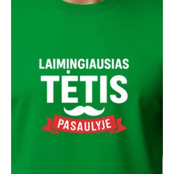 Zaļš Happy Daddy T-krekls (balts)