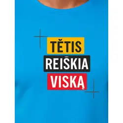 Gaiši zils T-krekls Tētis nozīmē visu
