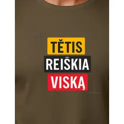 Haki T-krekls Tētis nozīmē visu