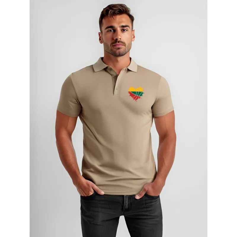 Vīriešu brūns polo krekls Heart JS/8T80