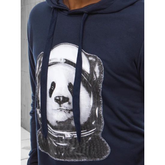 Vīriešu tumši zils džemperis Panda BX5131