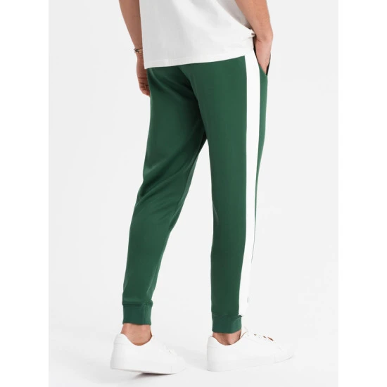 Vīriešu zaļas brīvā laika bikses Adelf V7 OM-PASK-0229