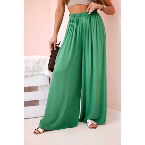 Sieviešu platās zaļās bikses Andi 31828