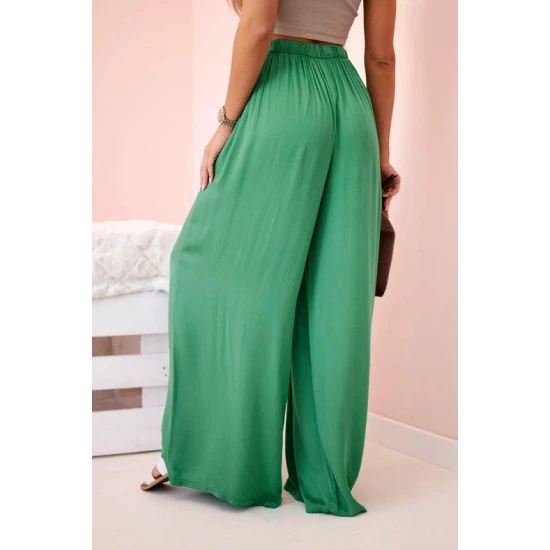 Sieviešu platās zaļās bikses Andi 31828