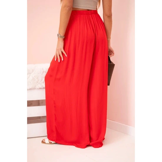 Sieviešu platās sarkanās bikses Andi 32040